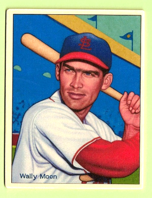 Picture, Helmar Brewing, Helmar This Great Game Card # 114, Wally Moon, cocked bat, St. Louis Cardinals